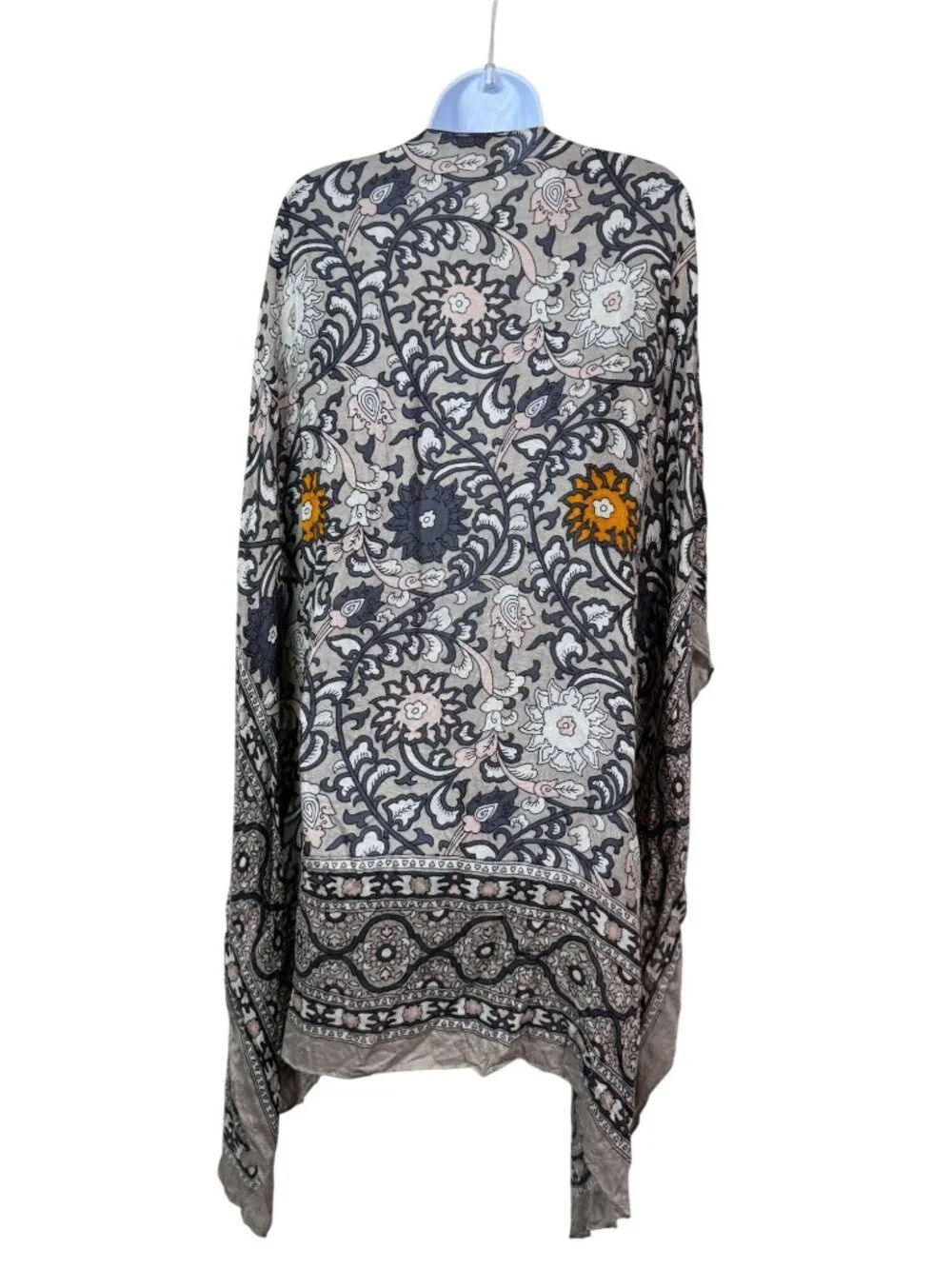 Free People Magic Dance Printed Kimono Open Front Floral Boho Lightweight OS